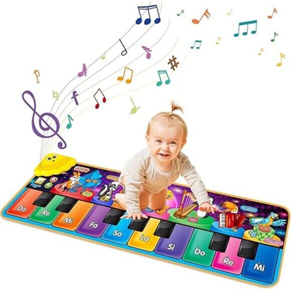 Kids Musical Piano Mats with 25 Music Sounds,Musical Toys Baby Floor Piano - Picture 8 of 8